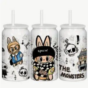 16oz Stainless Steal Water Bottle with Straw